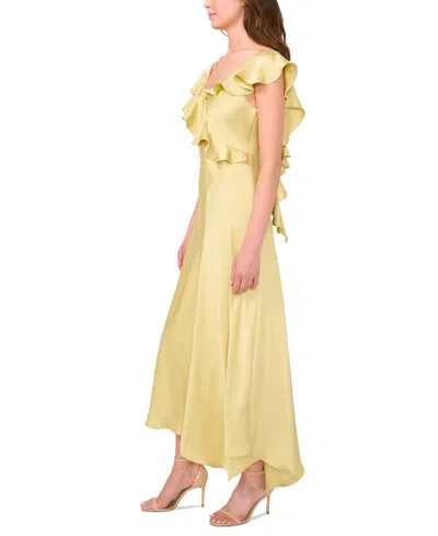 Parker Women's The Bridgette Ruffle-trim Asymmetric-hem Dress In Pistachio