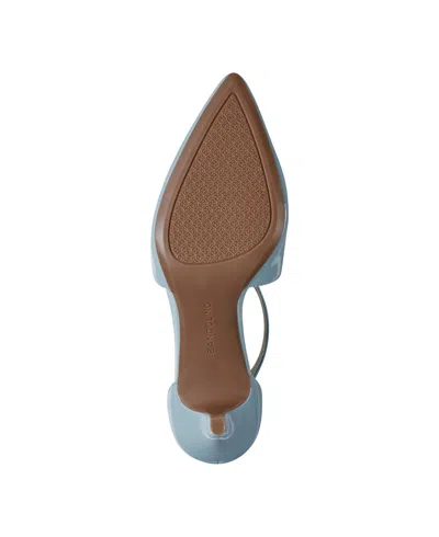 Bandolino Women's Zeffer Strappy Bow Stiletto Heel Pumps In Light Blue Patent