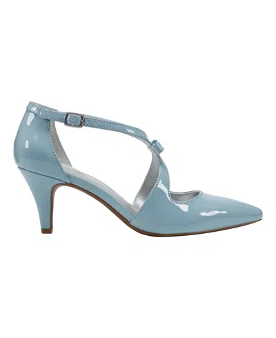 Bandolino Women's Zeffer Strappy Bow Stiletto Heel Pumps In Light Blue Patent