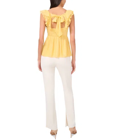 Parker Women's The Jolene Ruffle-square-neck Top In Dandelion