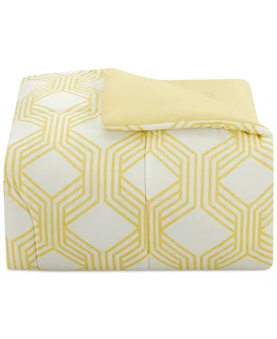 Sunham Aaron Geo Print 3-pc. Comforter Sets, Exclusively At Macy's In Yellow