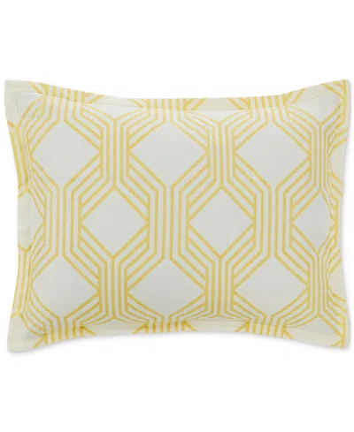 Sunham Aaron Geo Print 3-pc. Comforter Sets, Exclusively At Macy's In Yellow