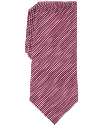 Alfani Men's Balaton Textured Stripe Tie, Exclusively At Macy's In Red