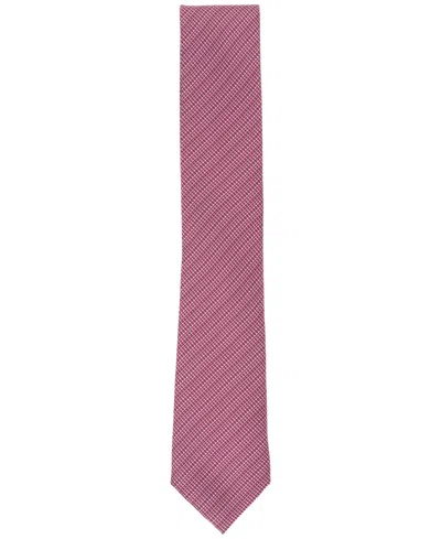 Alfani Men's Balaton Textured Stripe Tie, Exclusively At Macy's In Red