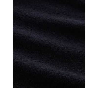 Charles Tyrwhitt Men's Long Sleeve Quarter-zip Merino Wool Sweater In Black