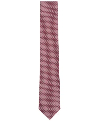 Alfani Men's Scutari Geo-pattern Tie, Exclusively At Macy's In Red