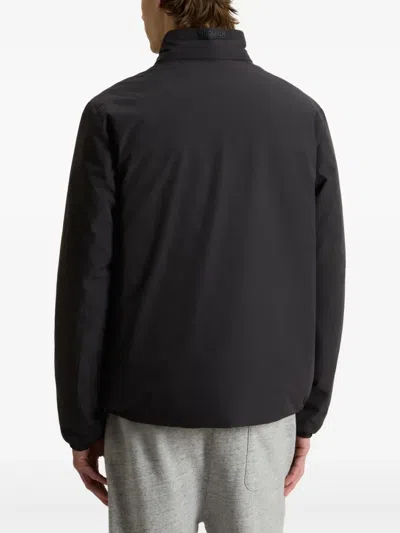 Woolrich Double-layered Bomber Jacket In Black