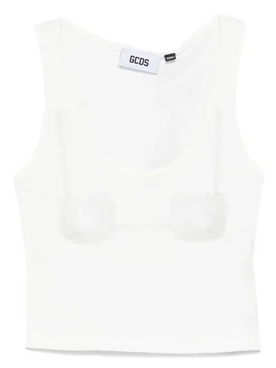 Gcds X Hello Kitty Printed Top In White