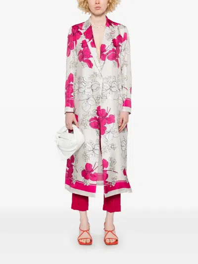 P.a.r.o.s.h Silk Coat In Pink
