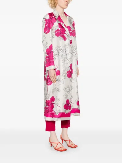 P.a.r.o.s.h Silk Coat In Pink