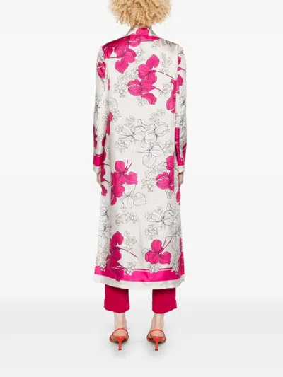 P.a.r.o.s.h Silk Coat In Pink