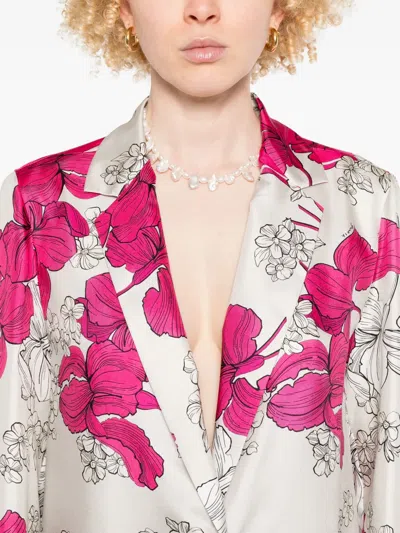 P.a.r.o.s.h Silk Coat In Pink