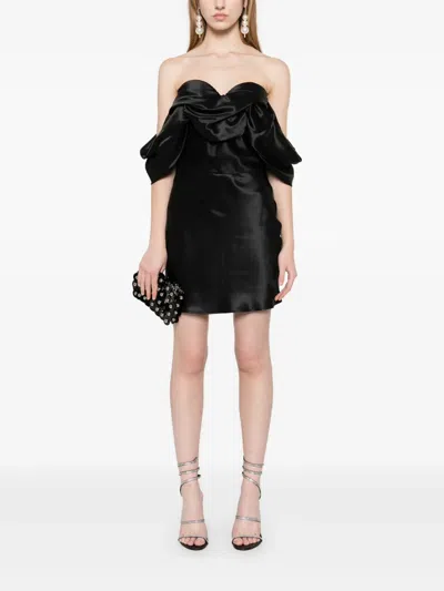 Giuseppe Di Morabito Silk Mini Dress In Black