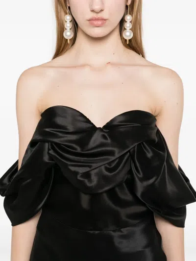 Giuseppe Di Morabito Silk Mini Dress In Black