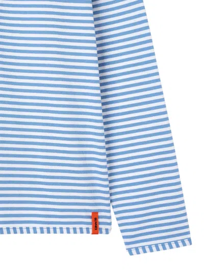 Sunnei Striped T-shirt In Blue