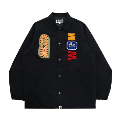Pre-owned Bape Shark Coach Jacket 'black'