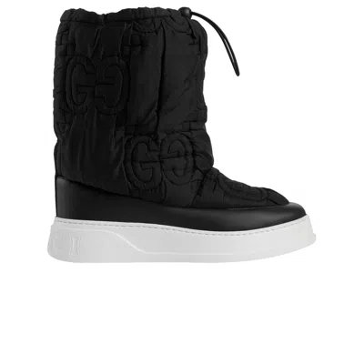 Pre-owned Gucci Cloth Boot 'black'