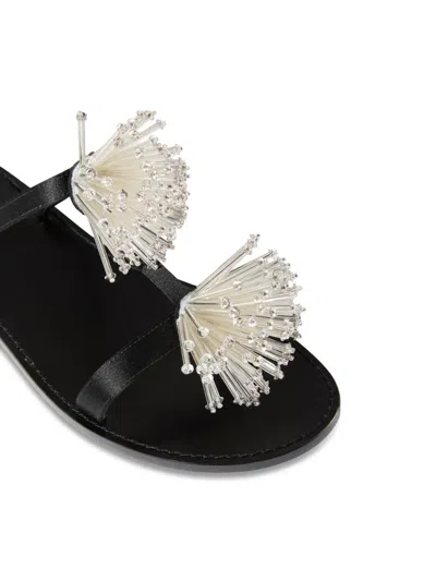 Pucci Embroidered Slides In Black