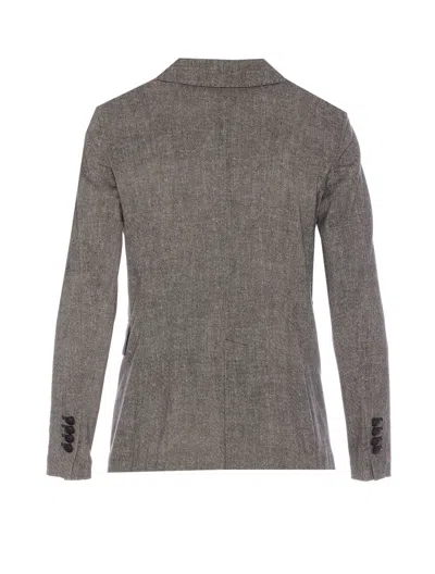 Circolo 1901 Double Breasted Buttons Closure Jacket In Gray