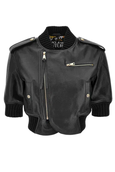 Versace Jeans Couture Jacket  Woman Color Black In Black