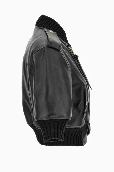 Versace Jeans Couture Jacket  Woman Color Black In Black