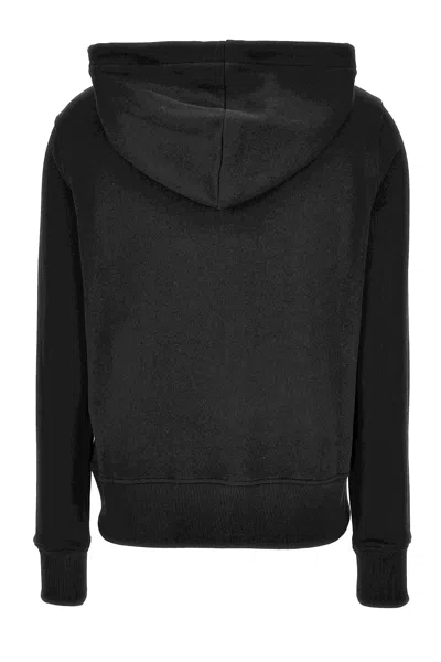 Versace Jeans Couture Cotton Zip-up Sweatshirt With Iconic Logo And Cozy Fit In Black