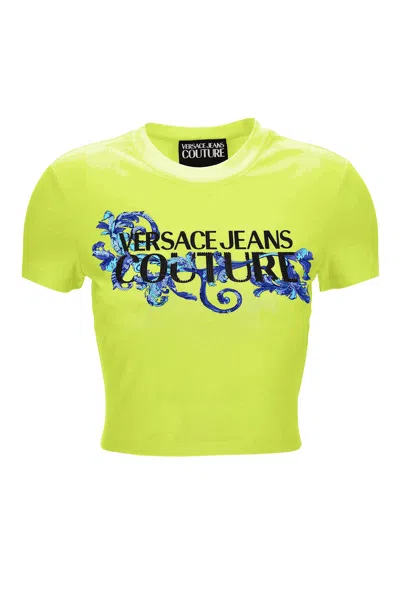 Versace Jeans Couture T-shirt  Woman Color Green In Green