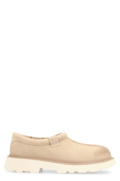Ugg Suede Lace-up Chunky Sole Shoes In Brown