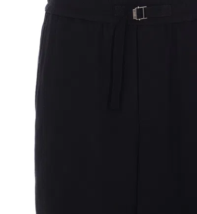 Ami Alexandre Mattiussi Ami Paris Loose Elasticated Large Bermuda In Black