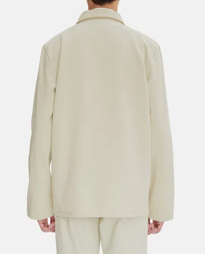 Apc A.p.c. Long-sleeved Button-up Jacket In White