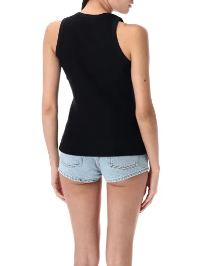 Coperni Washing Clip Rib Tank Top In Black