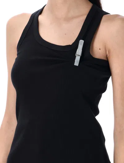 Coperni Washing Clip Rib Tank Top In Black