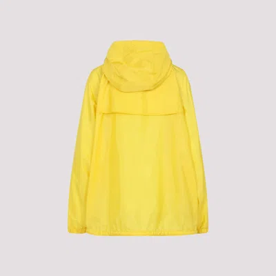 Prada Yellow Raincoat In Lightweight Re-nylon In Cedro