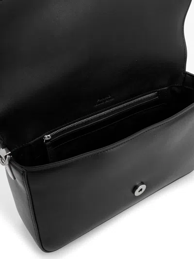 Pinko Edium Classic Love Slouchy Leather Bag In Black