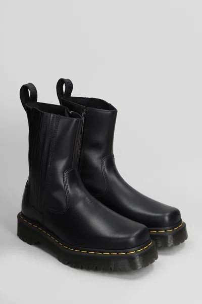 Dr. Martens Amaayah Lo Orleans Combat Boots In Black