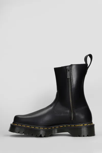Dr. Martens Amaayah Lo Orleans Combat Boots In Black