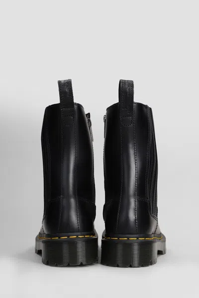 Dr. Martens Amaayah Lo Orleans Combat Boots In Black