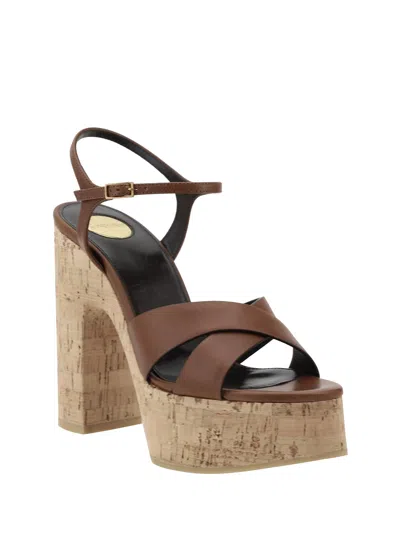 Saint Laurent Bianca Sandals In Multi