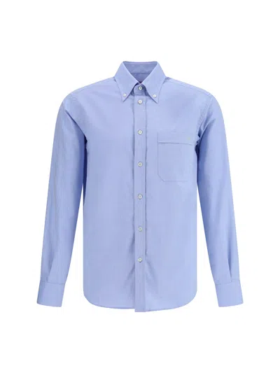Valentino Regular Fit Pocket Shirt In Blue
