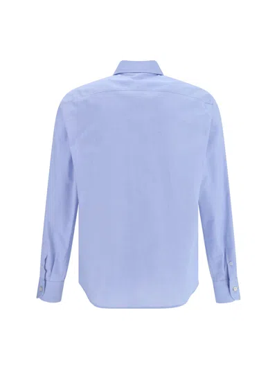 Valentino Regular Fit Pocket Shirt In Blue