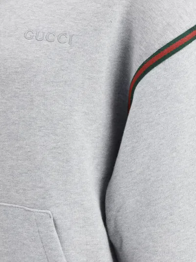 Gucci Cashmere And Wool Sweater In Grey Melange