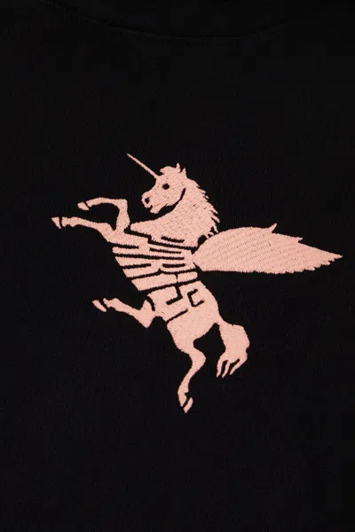 Givenchy Cotton Sweatshirt With Front Pocket And Hood In Black