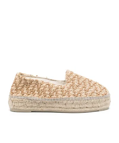 Manebi Manebí Yucatán Zig-zag Raffia Espadrilles In Nude