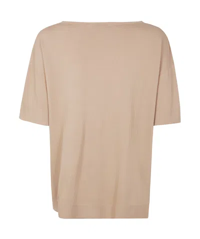 D Exterior D.exterior Viscose Short Sleeves T-shirt In Nude