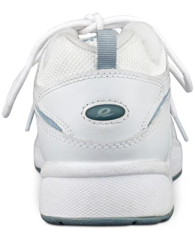 Easy Spirit Women's Romy Sneaker - Medium Width In White/light Blue In White,light Blue
