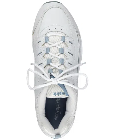 Easy Spirit Women's Romy Sneaker - Medium Width In White/light Blue In White,light Blue