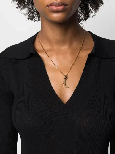 Valentino Vlogo Key Charm In Gold