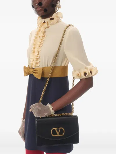 Valentino Garavani Crepe De Chine And Viscose Short Dress In Multi