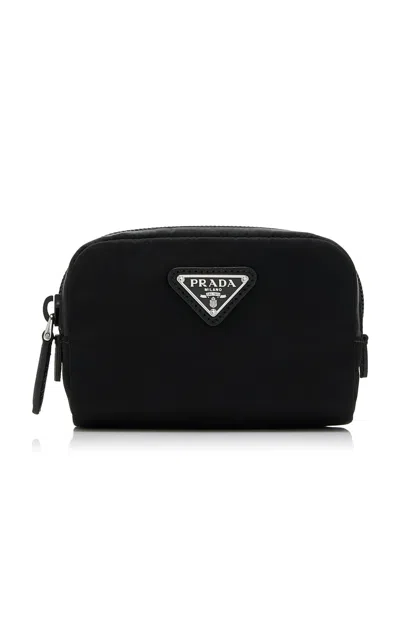 Prada Necessaire Re-nylon Pouch In Black