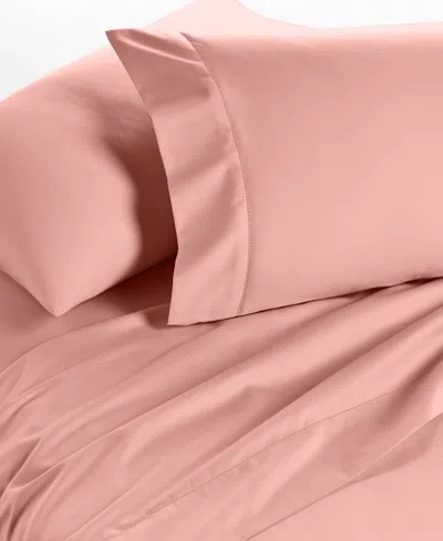 Charter Club Solid 550 Thread Count 100% Cotton 4-pc. Sheet Set, California King, Exclusively At Macy's In Coral